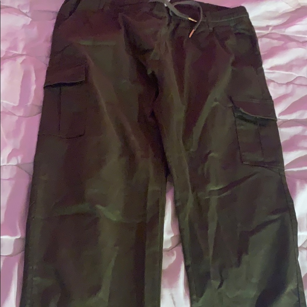 Green joggers